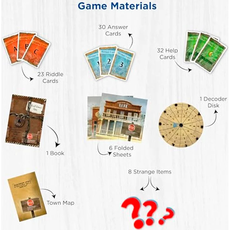 Thames & Kosmos - EXIT: Kidnapped In Fortune City - Unique Escape Room Game - 1-4 Players - Puzzle Solving Strategy Board Game for Adults & Kids, Ages 12+ - 692861 – Bild 4