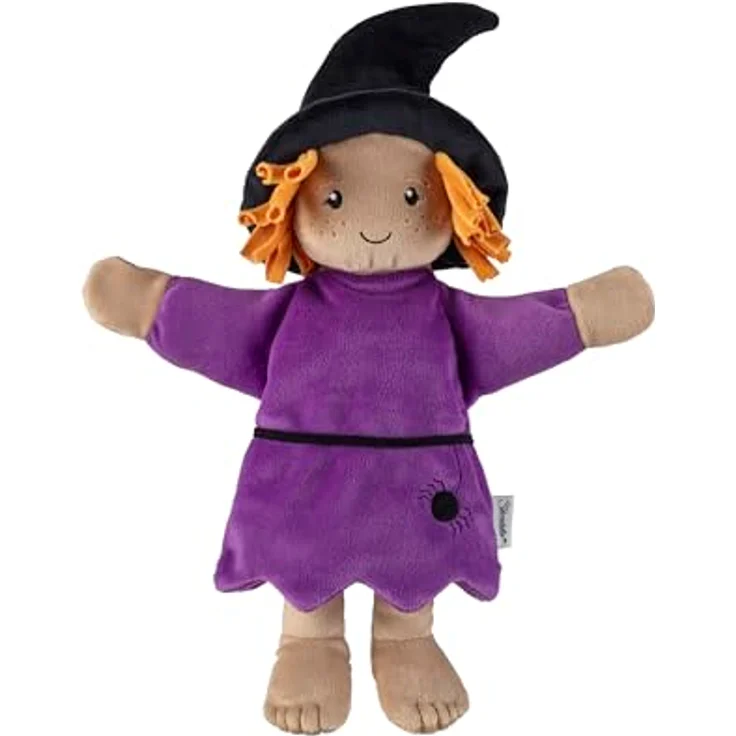 Sterntaler Handpuppe Hexe, weiches Spielzeug für Kasperle Theater, Geschichten erzählen, für Mädchen und Jungen – Bild 1