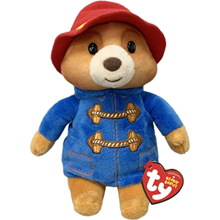 TY Paddington Bear Beanie Boos Regular | Beanie Baby Soft Plush Toy | Collectible Cuddly Stuffed Teddy