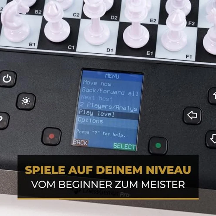 Millennium Chess Genius Pro M815, Schachcomputer mit Farbdisplay, bis zu 2.200 ELO und umfassenden Lernfunktionen – Bild 5
