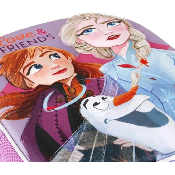 Disney Die Eiskönigin 2 (Frozen 2) Friends-Kleiner 3D Rucksack, Fuchsia, 26 x 31 cm, Kapazität 8,5 L – Bild 4