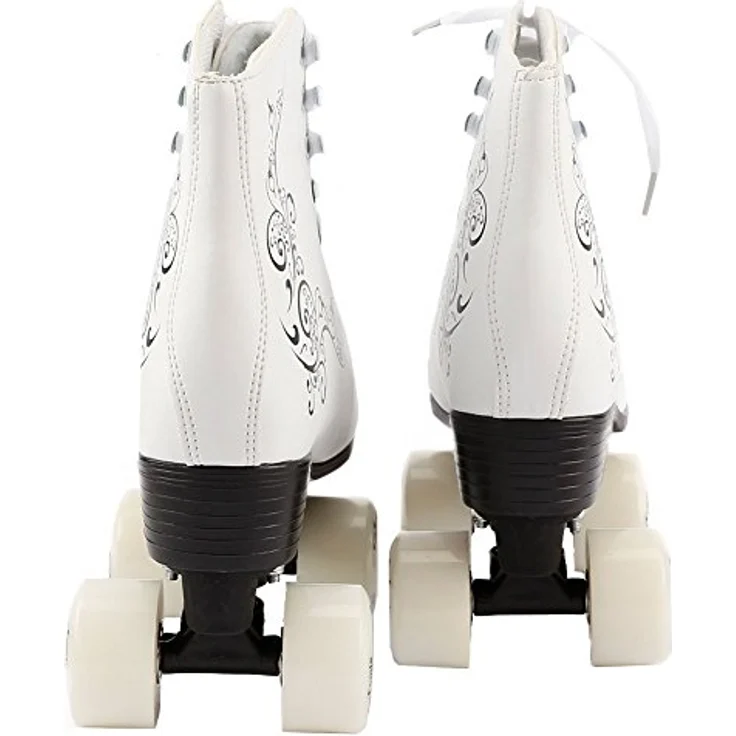 FunTomia Rollschuhe / Discoroller mit 16 Stück Mach1 ABEC-11 Kugellager (Größe 30, Weiß) – Bild 5