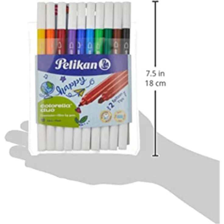 Pelikan 973172 Fasermaler Colorella Duo, 1 Set, 10-farbig – Bild 4