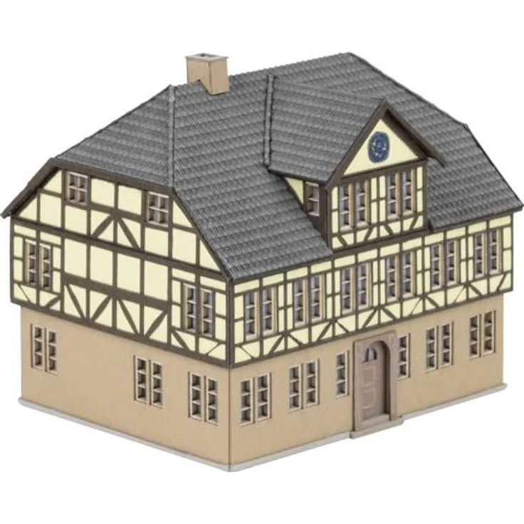 Faller 282779 Z Altes Rathaus, Modellbau Zubehör mit Fachwerkelementen und gelb-brauner Fassade – Bild 1