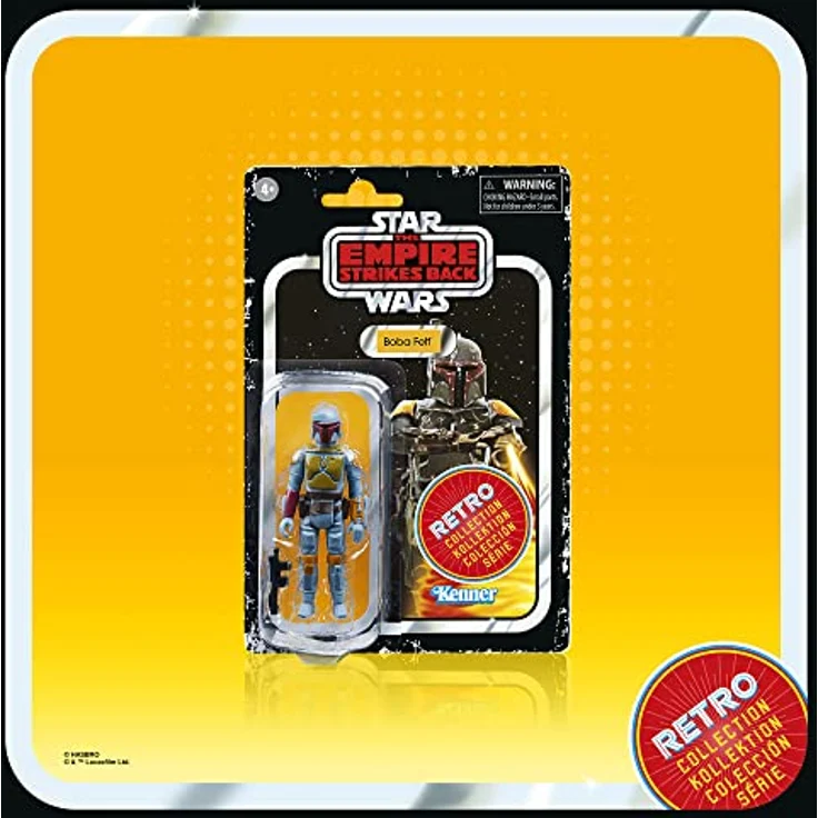 Star Wars Retro-Kollektion Kopfgeldjäger Doppelpack Boba Fett, Bossk, 9,5 cm, zu Star Wars: Das Imperium schlägt zurück – Bild 6
