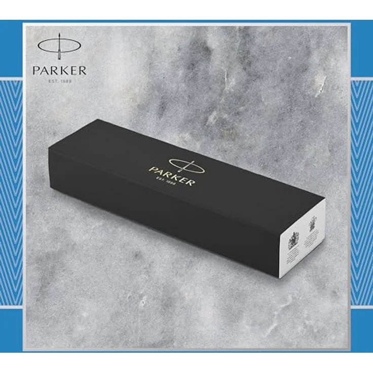 Parker Kugelschreiber IM Premium M, eleganter Schreibstift mit Quinkflow-Tinte, blau-grau – Bild 5