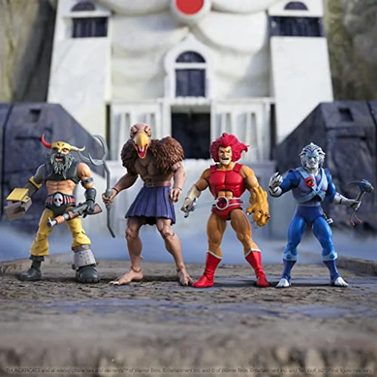 Super7 Thundercats Ultimate W5 Captain Hammerhead Actionfigur, 17,8 cm mit austauschbaren Köpfen und Net Gun Zubehör – Bild 5