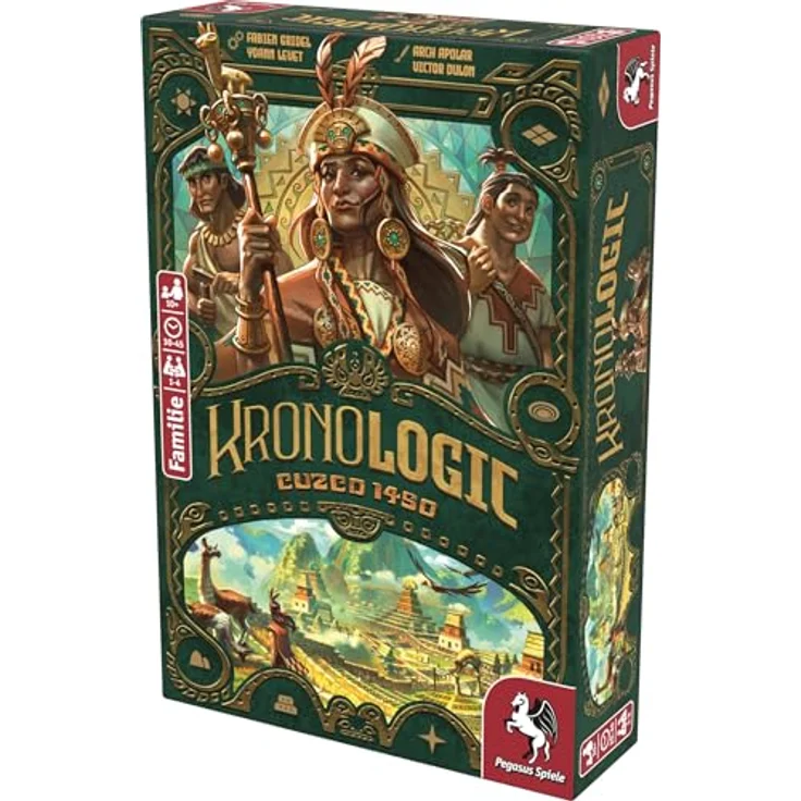 Pegasus Spiele Kronologic – Cuzco 1450, Brettspiel für Familien, Gold – Bild 2