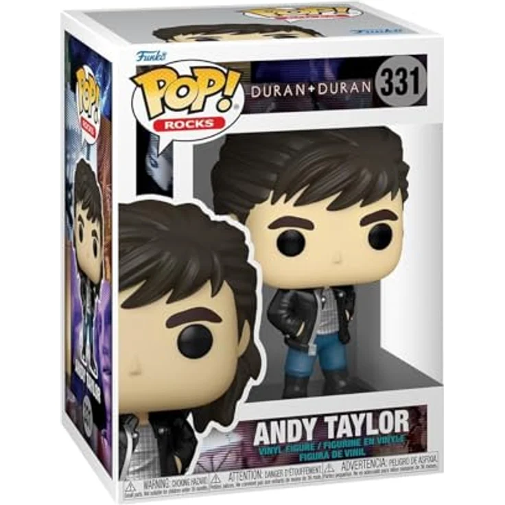 Funko Pop! Rocks: Duran Duran - Wild Boys Andy Taylor - Vinyl-Sammelfigur, 9,5 cm groß, ideales Geschenk für Musikfans und Sammler – Bild 1