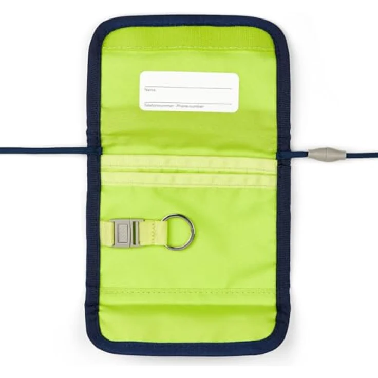 ergobag Brustbeutel Geldbeutel, Mini Portemonnaie mit Kleingeldfach und Sichtfenster, verstellbare Umhängeschlaufe, recycelte Materialien – Bild 3