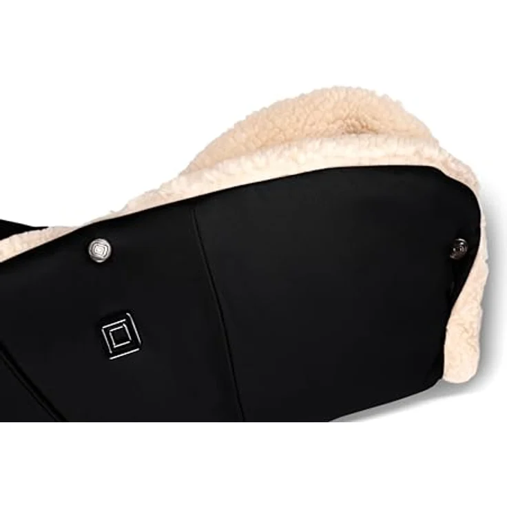 MOON Handmuff Onyx, Handwärmer mit Teddyfell-Innenfutter und stylischem Design – Bild 2