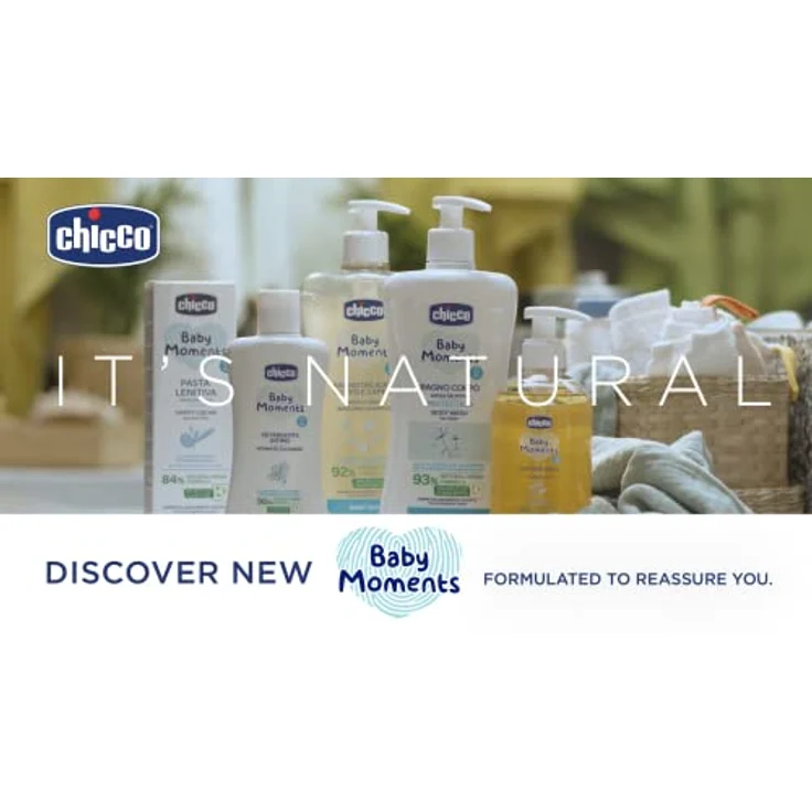 Chicco Baby Moments Hygiene-Set für Neugeborene, Körperbad, Shampoo und Seife, tränenfreie Formel, Beauty Bag mit Reißverschluss, Geschenkidee – Bild 2