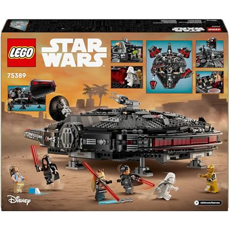 LEGO® Konstruktionsspielsteine Dunkler Millennium Falke (75389), LEGO Star Wars TM, (1579 St), Made in Europe – Bild 11