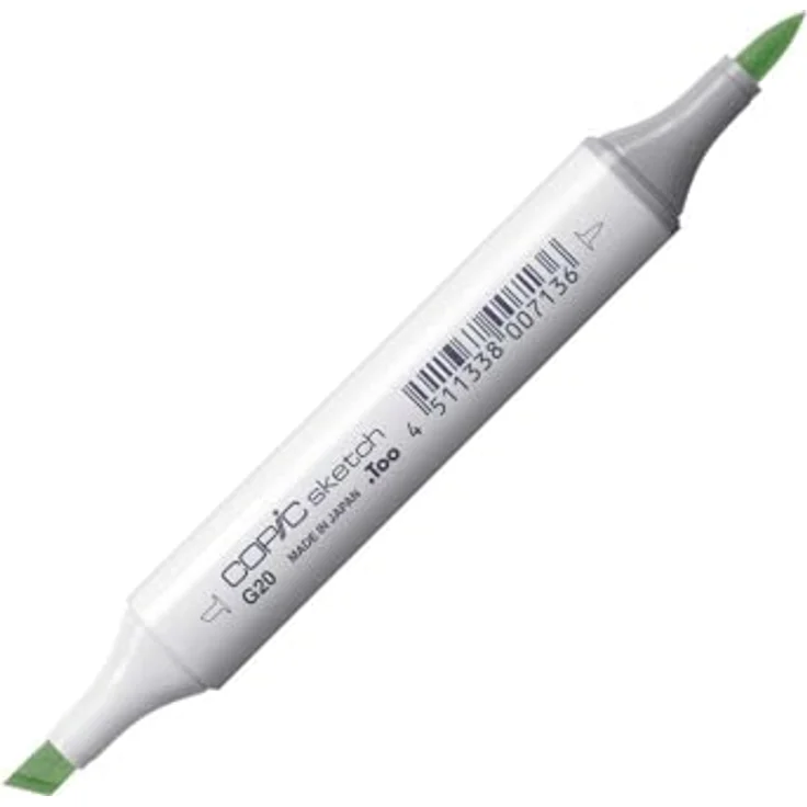 Copic Sketch Marker Typ G - 20, Wax White, professioneller Pinselmarker mit Super-Brush- und Medium-Broad-Spitze, schnelltrocknend – Bild 1