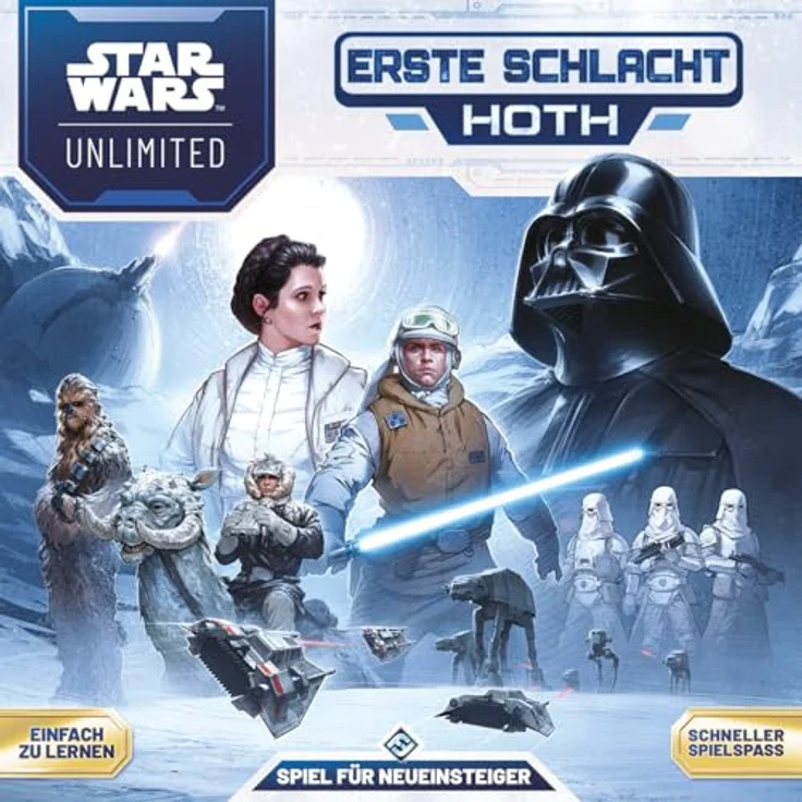 Asmodee Star Wars: Unlimited TCG – Erste Schlacht Hoth – Sammelkartenspiel-Starter-Set mit 2 vorgefertigten Decks, für Kinder und Erwachsene ab 12 Jahren, Deutsch, 20 Minuten Spielzeit – Bild 2