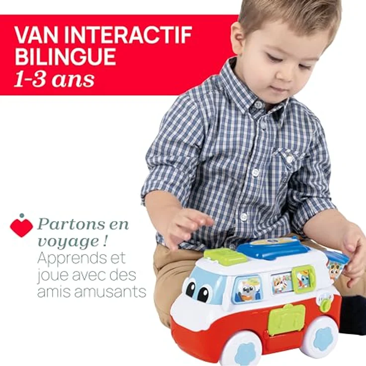 Chicco Van Life, zweisprachiges Lernspielzeug Wohnmobil mit 6 interaktiven Tasten, Melodien und Geschichten auf Italienisch und Englisch, für Kinder von 1-3 Jahren – Bild 2