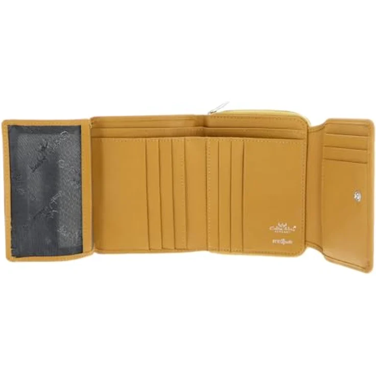 Golden Head Madrid Geldbörse RFID Leder, 11,5 cm, viel Stauraum, gelb – Bild 3