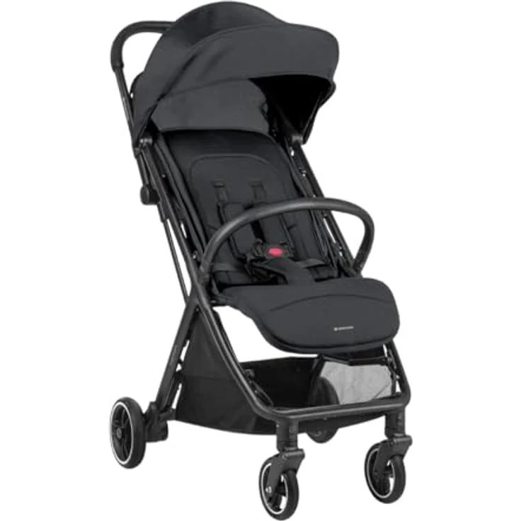 Kikkaboo Kinderwagen Buggy Lauren verstellbar faltbar Aluminiumrahmen bis 22 kg, Farbe:schwarz – Bild 3