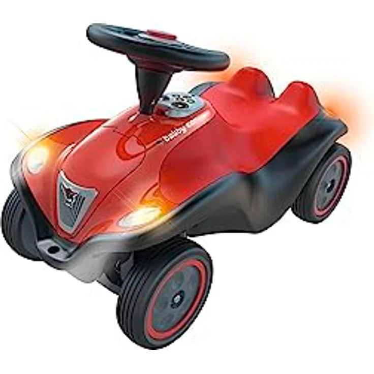 Big Bobby Car Next 2.0 (rot) - Rutschauto ab 1 Jahr mit LED-Licht, Stauraum, Sound-Lenkrad, Flüsterreifen und neuen Funktionen, Fahrzeug für Kinder von 1-5 Jahre (max. 50 kg) – Bild 3