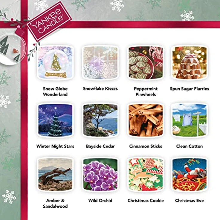 Yankee Candle Adventskalender Buch, Snow Globe Wonderland, duftender Adventskalender für Candle-Fans – Bild 3