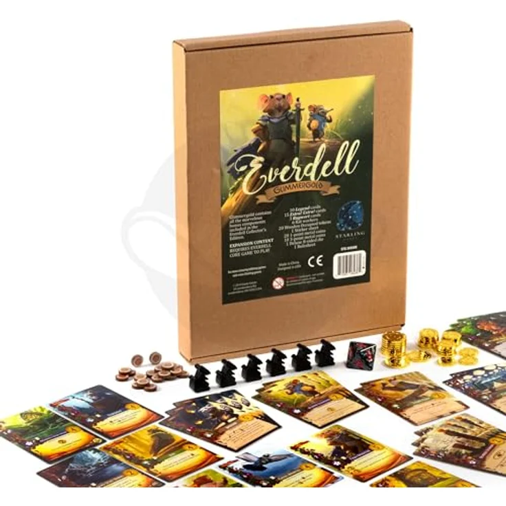 Starling Games Everdell Glimmergold Upgrade Pack, Collector's Edition mit Premium-Komponenten und zusätzlichen Karten – Bild 2