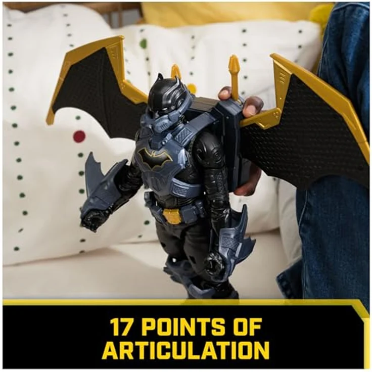 DC Comics DC Figure 12 ADV Aerial Batman, Sammelfigur mit detailliertem Design – Bild 4