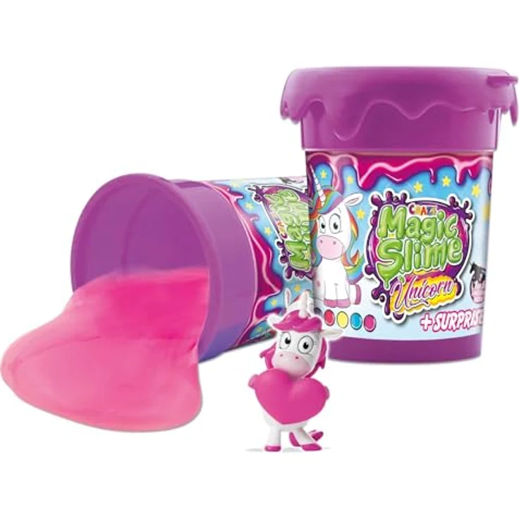 CRAZE Magic Slime Unicorn, Kinderschleim mit Glitter-Effekt und Einhorn-Figur, 110 ml, mehrfarbig – Bild 2