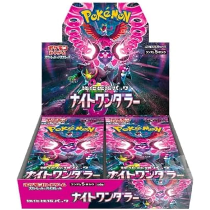 The Pokemon Company Pokémon Night Wanderer Booster Display (30 Booster) Japanisch, Geheimnisvolle Nacht Edition, seltene glänzende Karten – Bild 1