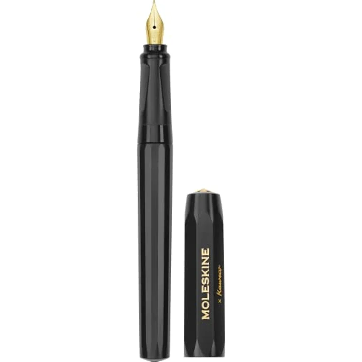 Moleskine MSK X KAWECO M Füller, nachfüllbarer Kugelschreiber mit blauer 1,0-mm-Mine, Schwarz – Bild 2
