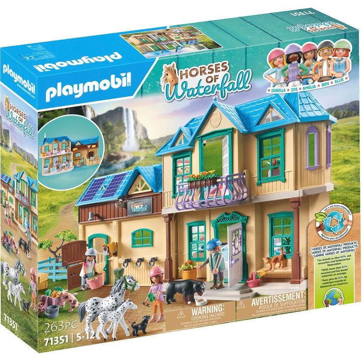 Playmobil® Waterfall Ranch (71351), Horses of Waterfall Konstruktions-Spielset, (263 St) – Bild 1