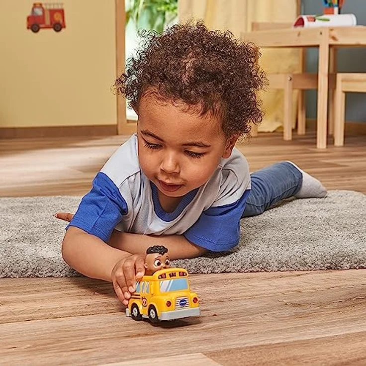 VTech Baby TUT TUT Baby Flitzer - CoComelon Codys Schulbus mit Schiene, spricht Sätze und spielt Lieder, deutsch, 1,5-5 Jahre – Bild 4
