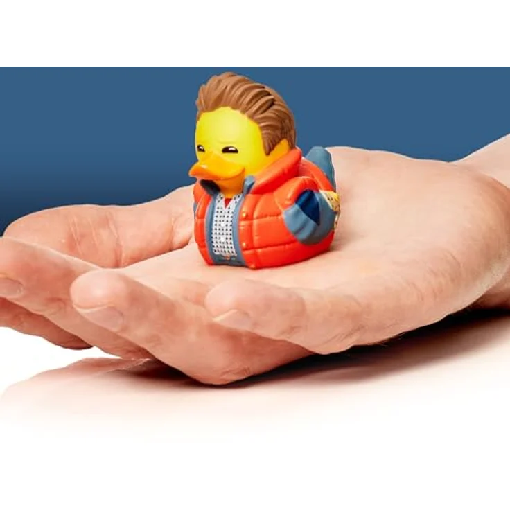 TUBBZ Kleine Marty McFly Sammelbare Vinyl-Gummientenfigur - Offizielles Zurück in die Zukunft Merchandise - Retro Action Filme & TV, Mini-TUBBZ, 5 cm groß, ideal für Sammler mit begrenztem Platz, offiziell lizenziert. – Bild 3
