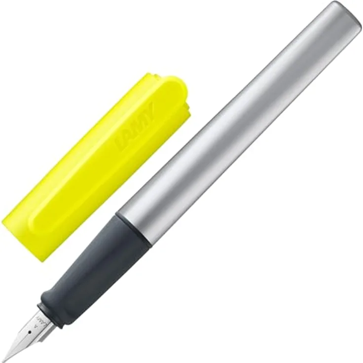 LAMY nexx Füllfederhalter, ergonomisches Design, neonyellow, Feder A für Anfänger