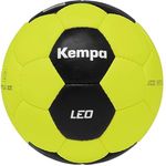 Kempa Handball Leo, Handball in Fluo Gelb/Schwarz mit starkem Halt und auffälligem Design