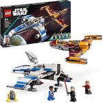 LEGO 75364 Star Wars New Republic E-Wing vs. Shin Hatis Starfighter, Set der Ahsoka-Serie mit 2 Spielzeug-Fahrzeugen, Droiden-Figur, 4 Minifiguren und 2 Lichtschwertern