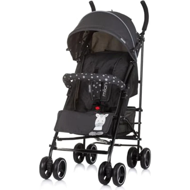 Chipolino Kinder-Buggy Kinderwagen Milano, bis 22 kg, verstellbare Rückenlehne, faltbar, blau – Bild 3