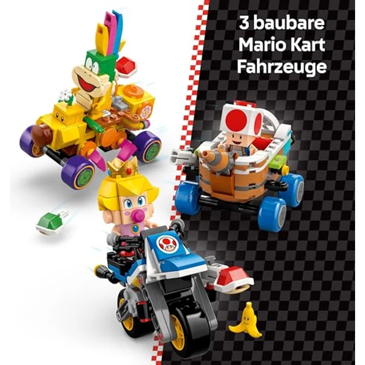 LEGO Super Mario 72036 Kart™ – Baby Peach & Grand Prix-Set, interaktives Bauset mit 4 Figuren und 823 Teilen, mehrfarbig – Bild 3