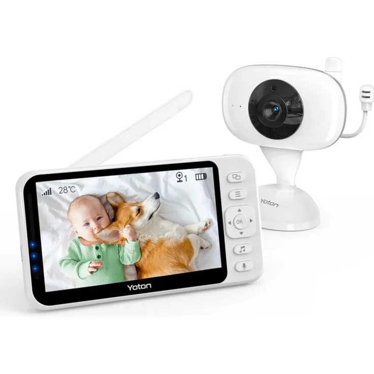Yoton Video-Babyphone YB06 mit 4,3-Zoll-LCD, 1500mAh Akku, Nachtsicht und Zwei-Wege-Audio
