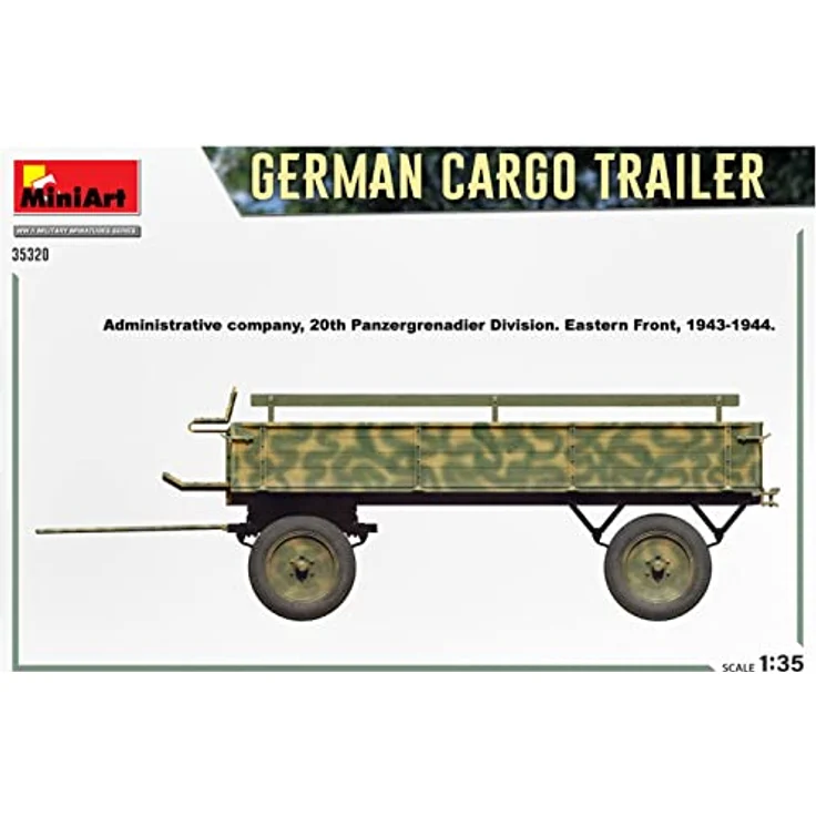 Mini Art 35320 1:35 Dt. Transport-Anhänger - originalgetreue Nachbildung, Modellbau, Plastik Bausatz, Basteln, Hobby, Kleben, Modellbausatz, Zusammenbauen, unlackiert – Bild 4