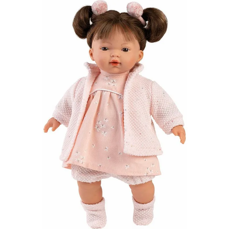 Llorens Stehpuppe Vera, brünett rosa, 33cm, Made in Europe