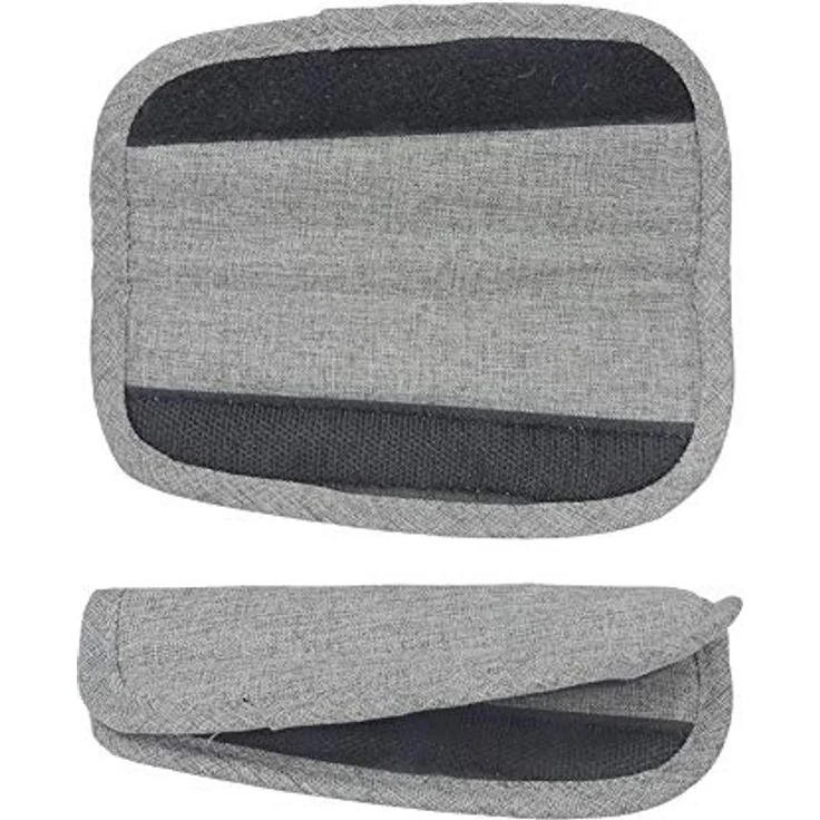 2 Stück Kinderwagen-Autositzgurt-Bezüge Universal Soft Sicherheitsgurtpolster für Neugeborene Säuglinge und Kinder (grau) – Bild 3