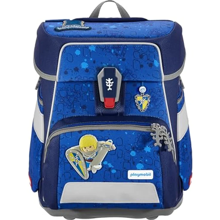 Step by Step Schulranzen-Set Space Playmobil „Novelmore Arwynn“ 5-teilig, 20L, blau, ergonomisch, höhenverstellbar mit Hüftgurt, für Grundschule ab 1. Klasse, Novelmore-Design – Bild 2