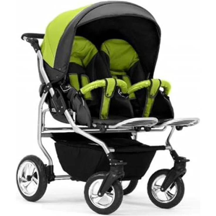 Elcar Zwillingskinderwagen 2 in 1 Duo Twin inkl. Sportsitze - 11 Teile - in 20 Farben, variabel und komfortabel – Bild 3