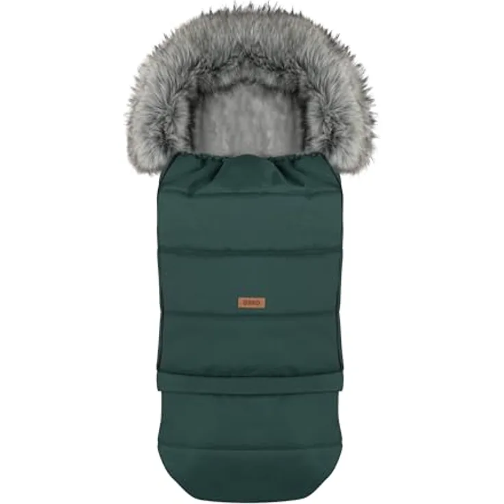 Goldkids - Winter Fußsack für Kinderwagen Babyschale Schlittensack - wasserdicht Baby Fußsack Kuschelsack Winterfußsack 115/85 cm x 50 cm - Grün
