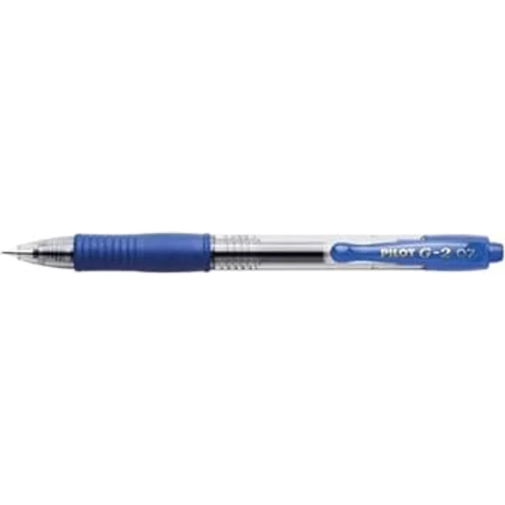 Pilot G-2 Gel, Schreibstift mit Druckmechanik und gummierter Griffzone, 12er Pack + 12 Refills (Blau) – Bild 8