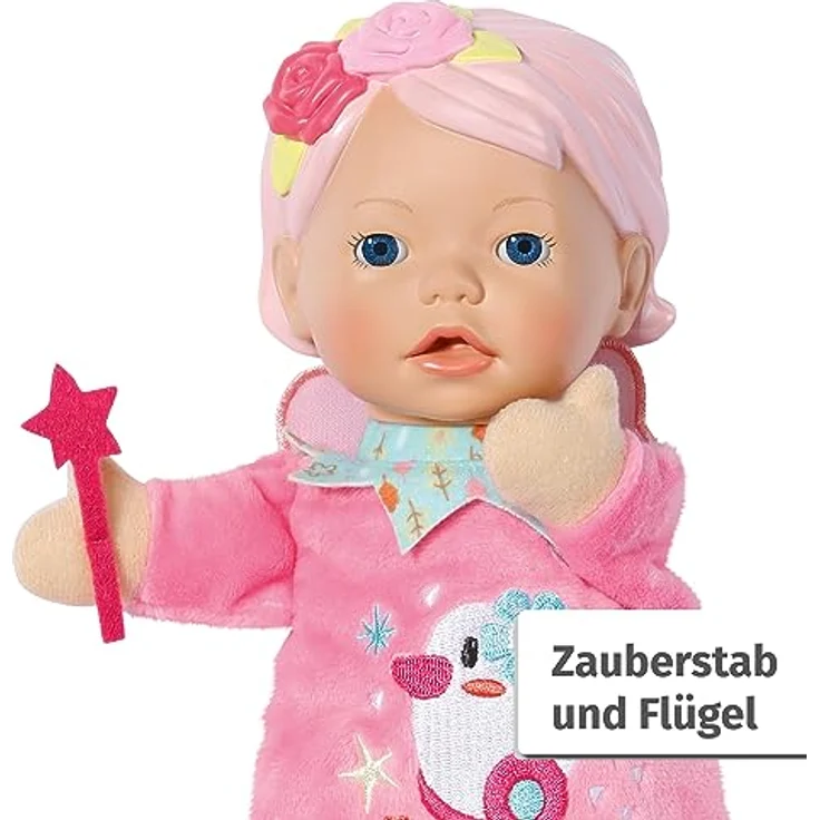 BABY born for Babies 26cm, Handpuppe Fee, waschbare Fingerpuppe, Babypuppe ab 0 Monaten,834695, Zapf Creation – Bild 5