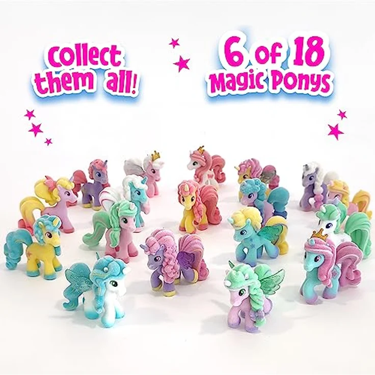 CRAZE Magic PONYS 6er Set, Sammelfiguren mit Tattoos und Zubehör, 6 stylische Ponys aus Ponydale – Bild 5