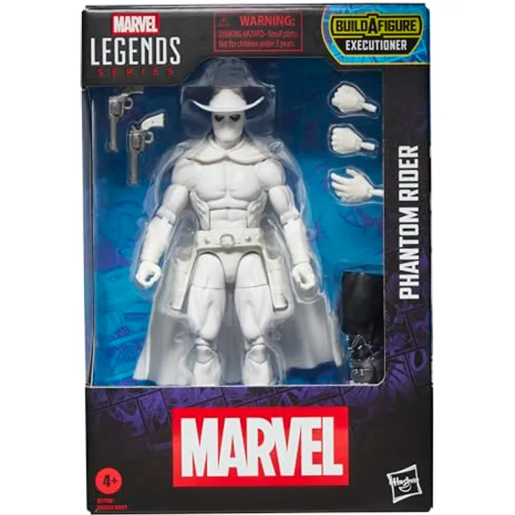 Marvel Legends Series Phantom Rider Ghost Rider und Avengers Comics Action-Figur, 15 cm Premium-Figur mit 5 Accessoires und Build-A-Figure Element