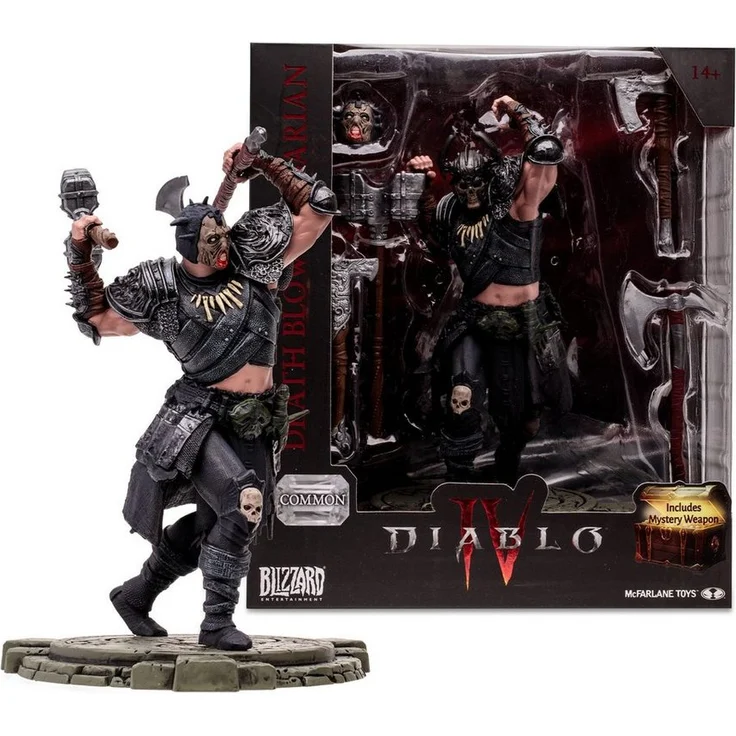 McFarlane Toys Actionfigur Diablo 4, 18 cm, Mit Zubehör, Sammelkarte und Base, detailreich und beweglich – Bild 1