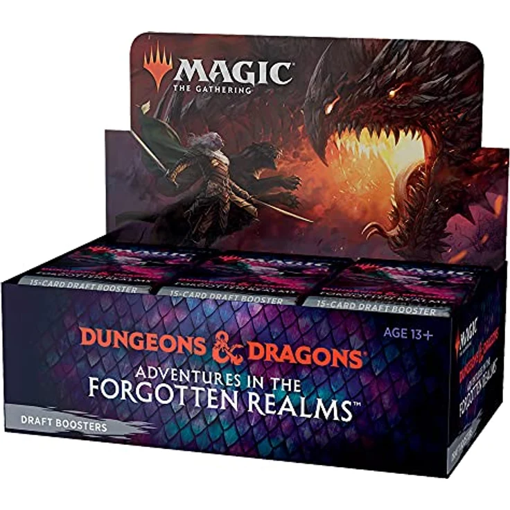 Magic The Gathering Adventures in The Forgotten Realms Draft Booster Box, Mehrfarbig – Bild 1